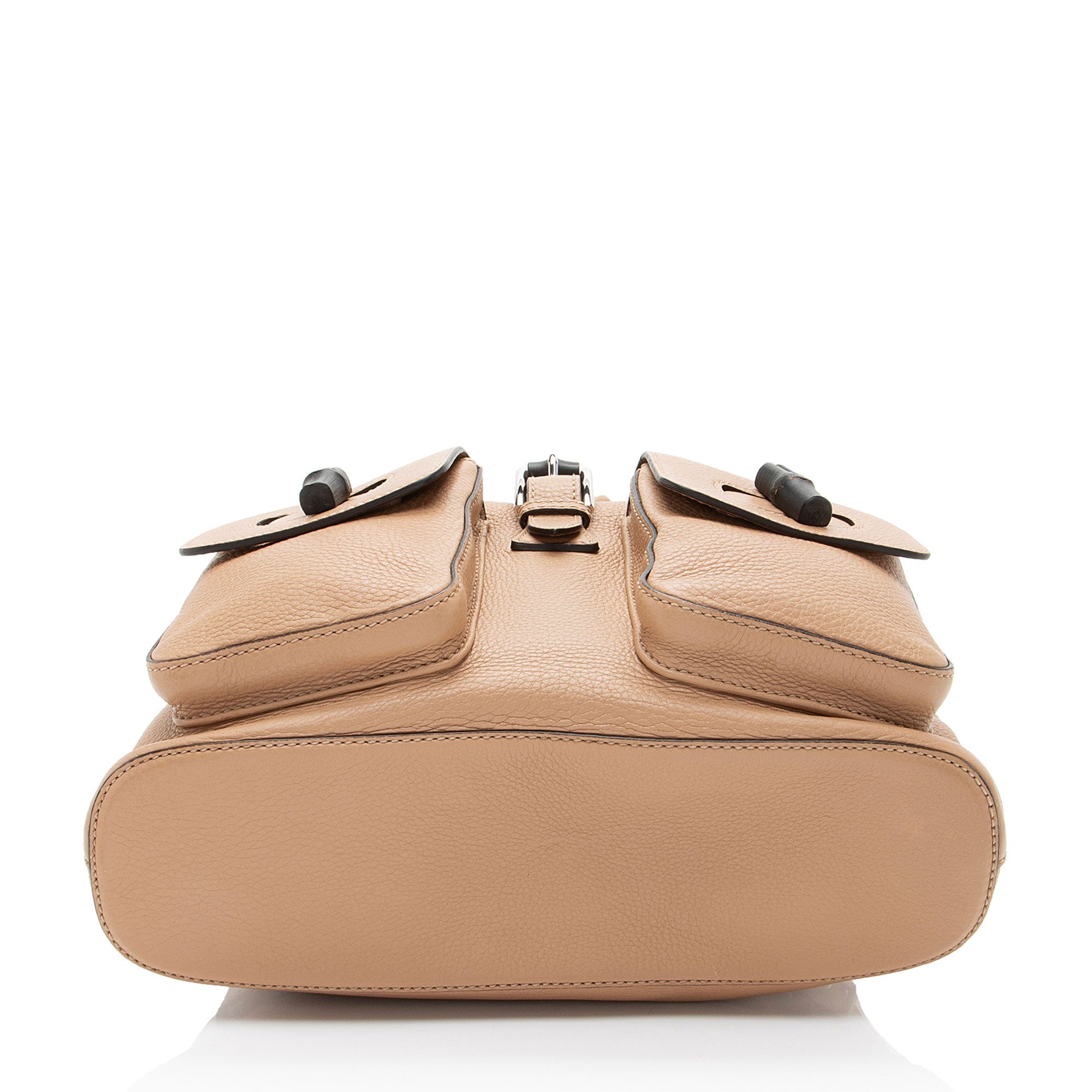 Gucci Leather Bamboo Medium Backpack