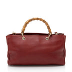 Gucci Leather Bamboo Medium Shopper Tote (SHF-BGoJH3)