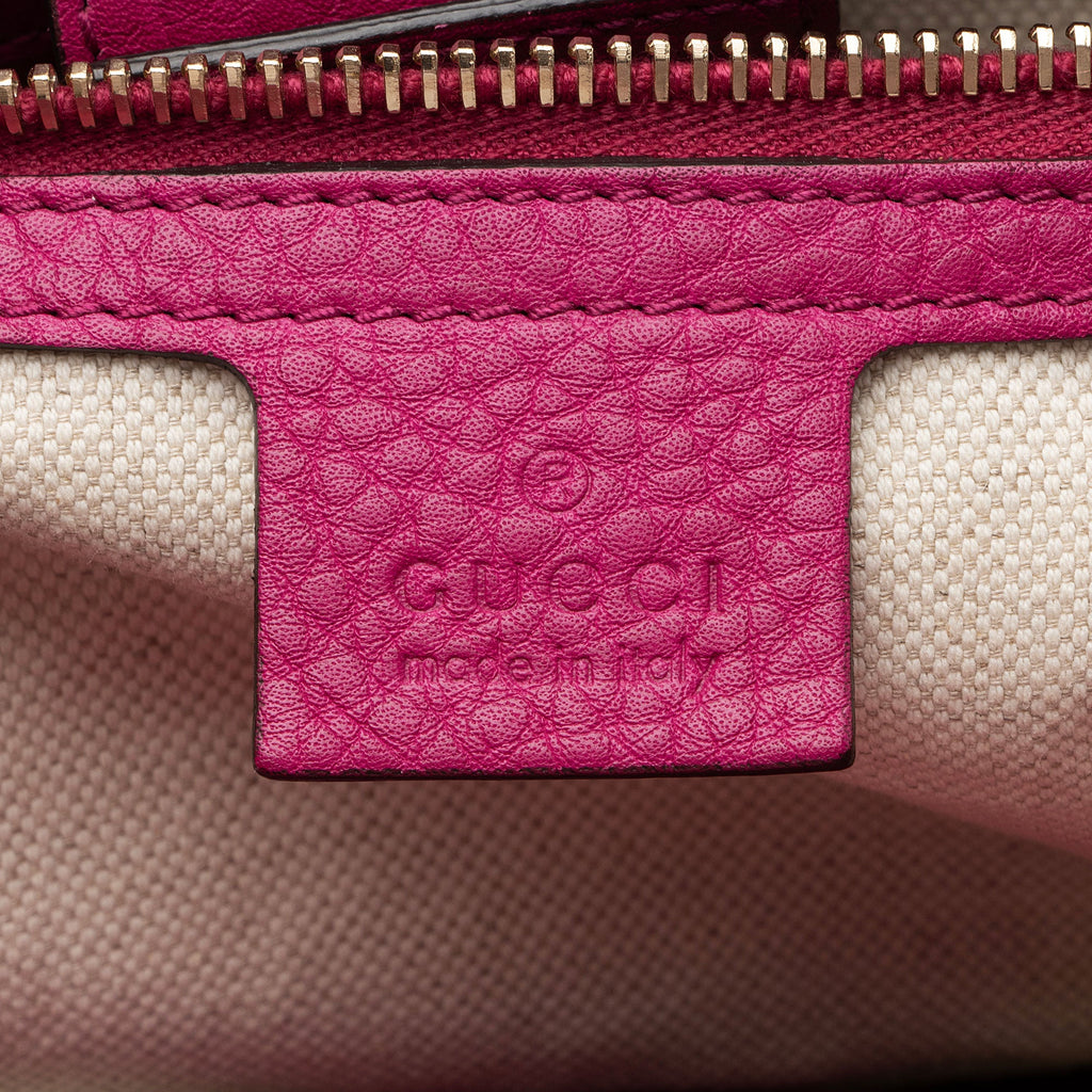 Gucci Leather Bamboo Medium Shopper Tote (SHF-UmUete)