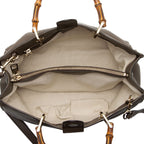 Gucci Leather Bamboo Medium Shopper Tote (SHF-Euai2t)