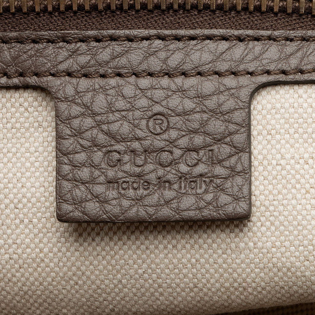 Gucci Leather Bamboo Medium Shopper Tote (SHF-Euai2t)