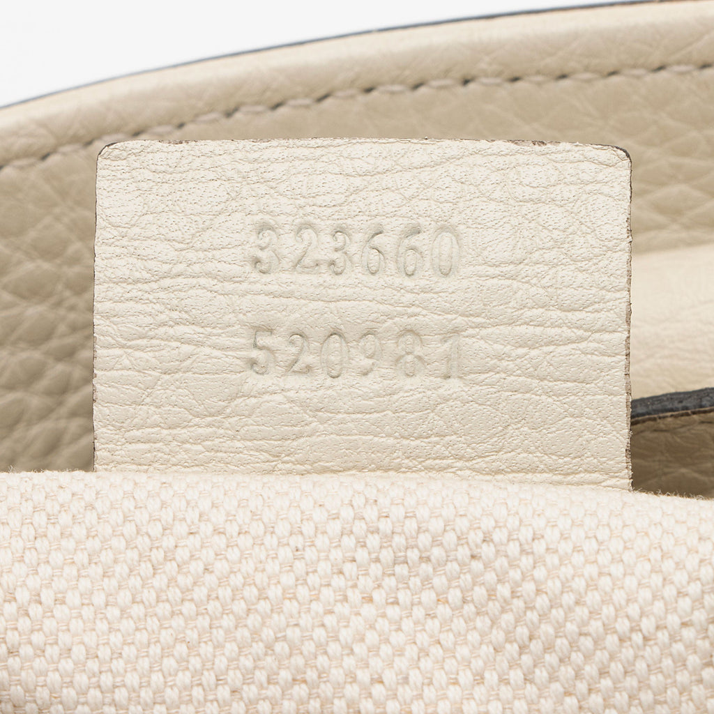 Gucci Leather Bamboo Medium Shopper Tote