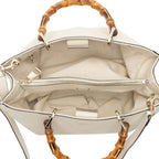 Gucci Leather Bamboo Medium Shopper Tote