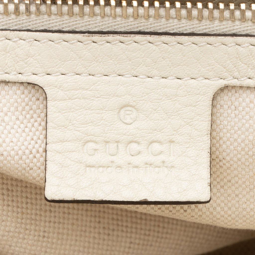 Gucci Leather Bamboo Medium Shopper Tote