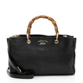 Gucci Leather Bamboo Medium Shopper Tote