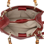 Gucci Metallic Leather Bamboo Mini Shopper Tote (SHF-Vl4q6H)