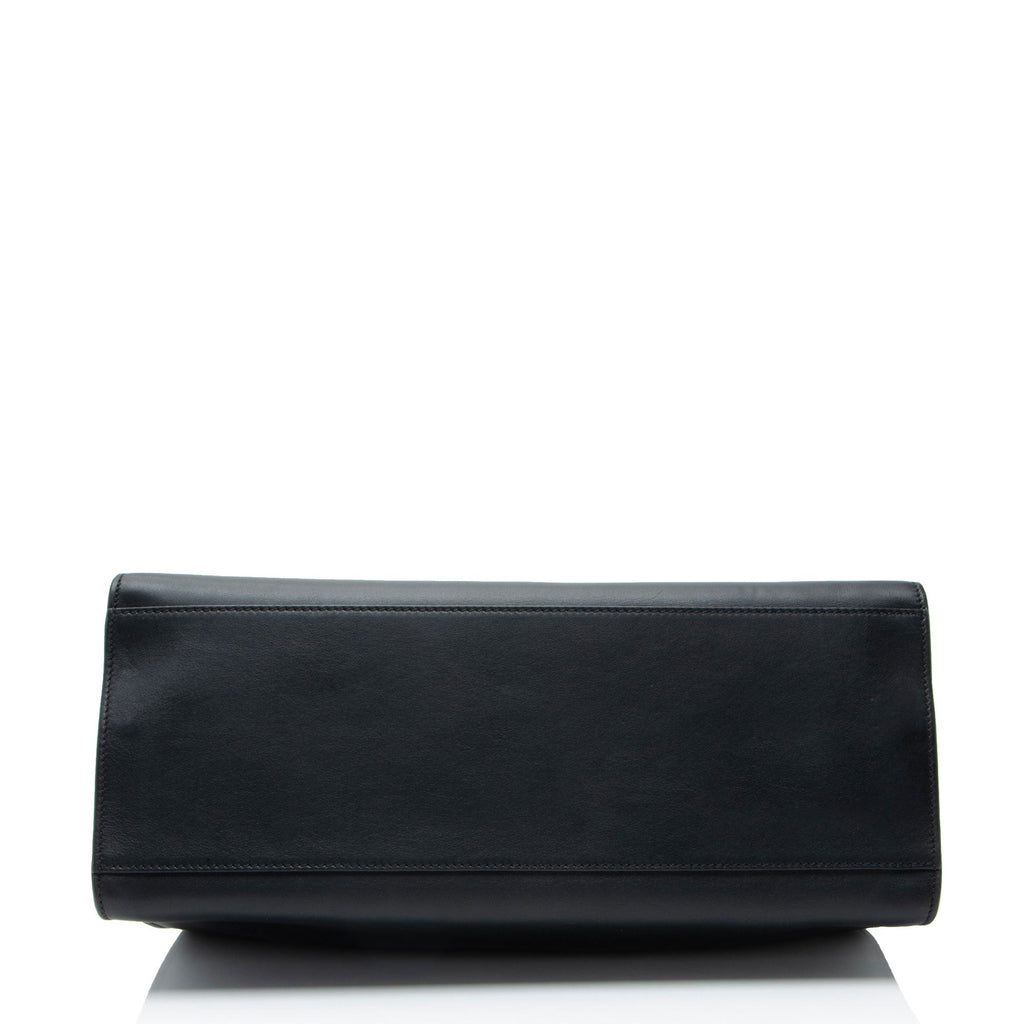 Gucci Leather Bamboo Nymphaea Medium Top Handle