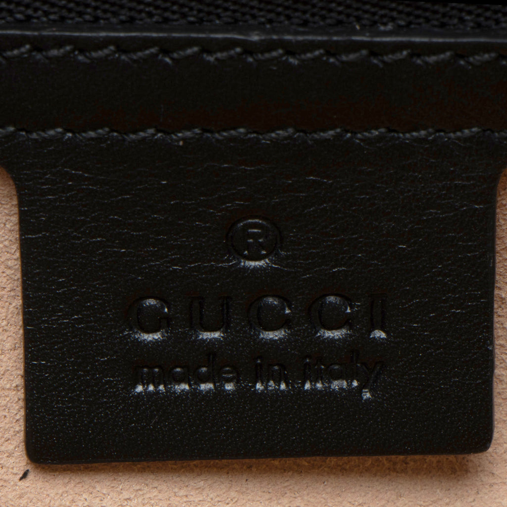 Gucci Leather Bamboo Nymphaea Medium Top Handle