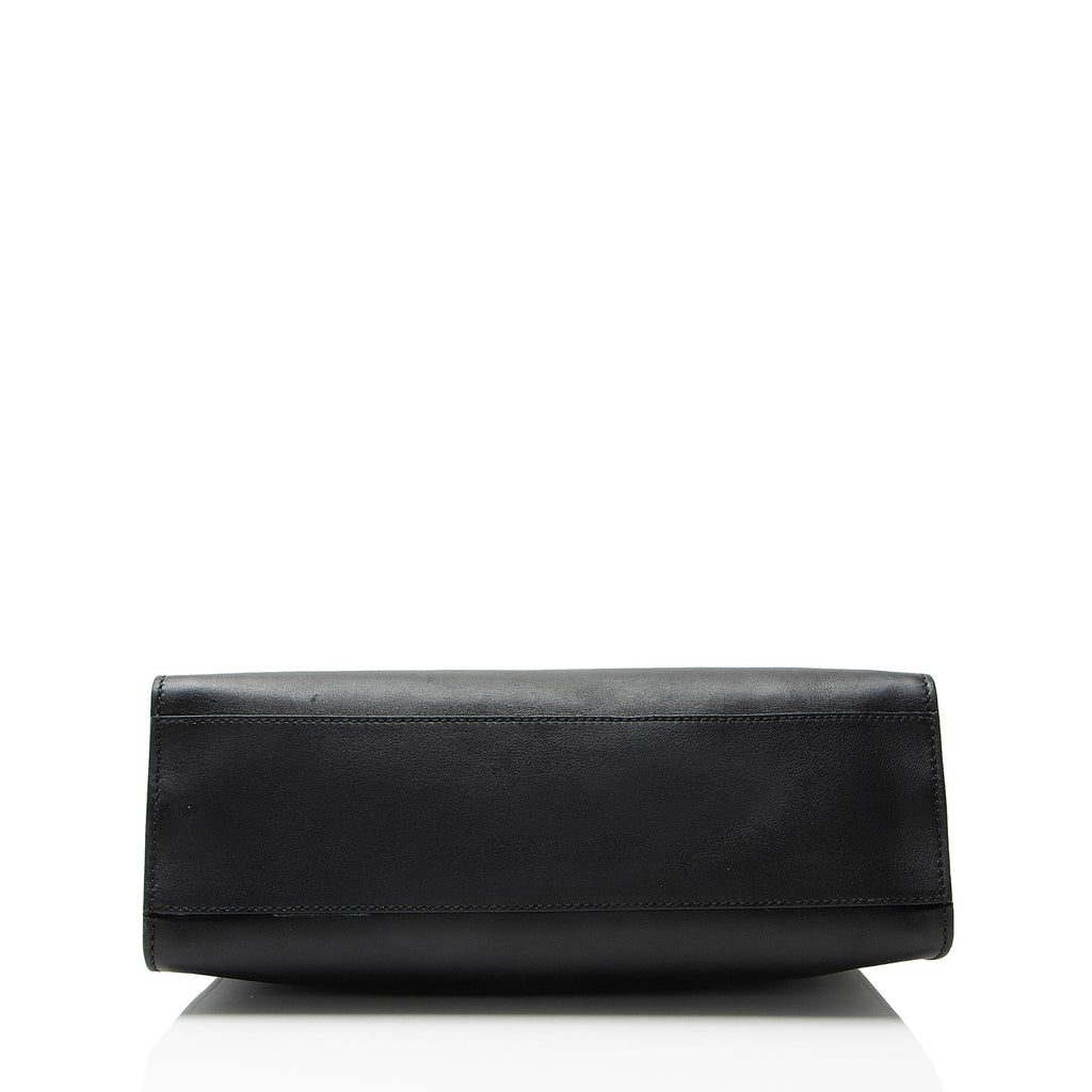 Gucci Leather Bamboo Nymphaea Medium Top Handle