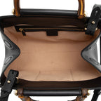 Gucci Leather Bamboo Nymphaea Small Top Handle (SHF-lcy8Sb)