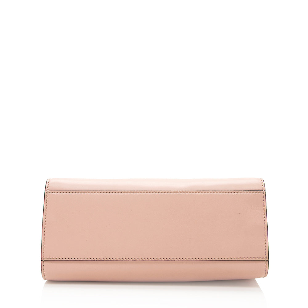 Gucci Leather Bamboo Nymphaea Top Handle Small Tote (SHF-19511)