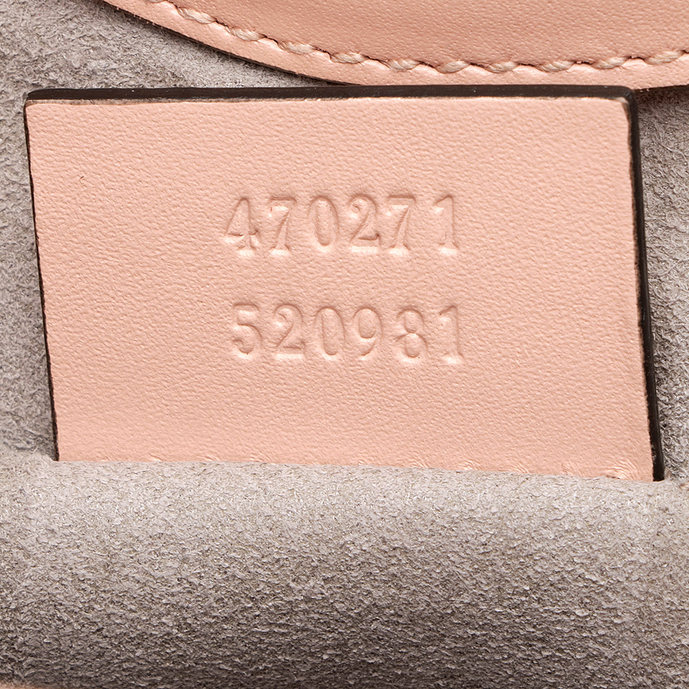 Gucci Leather Bamboo Nymphaea Top Handle Small Tote (SHF-19511)