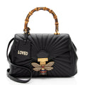 Gucci Leather Bamboo Queen Margaret Top Handle