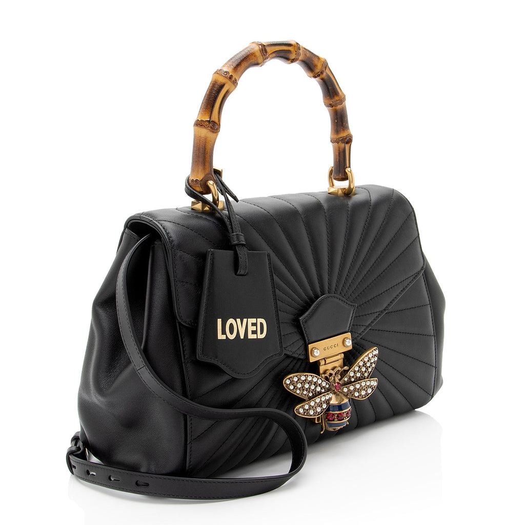 Gucci Leather Bamboo Queen Margaret Top Handle