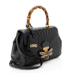 Gucci Leather Bamboo Queen Margaret Top Handle
