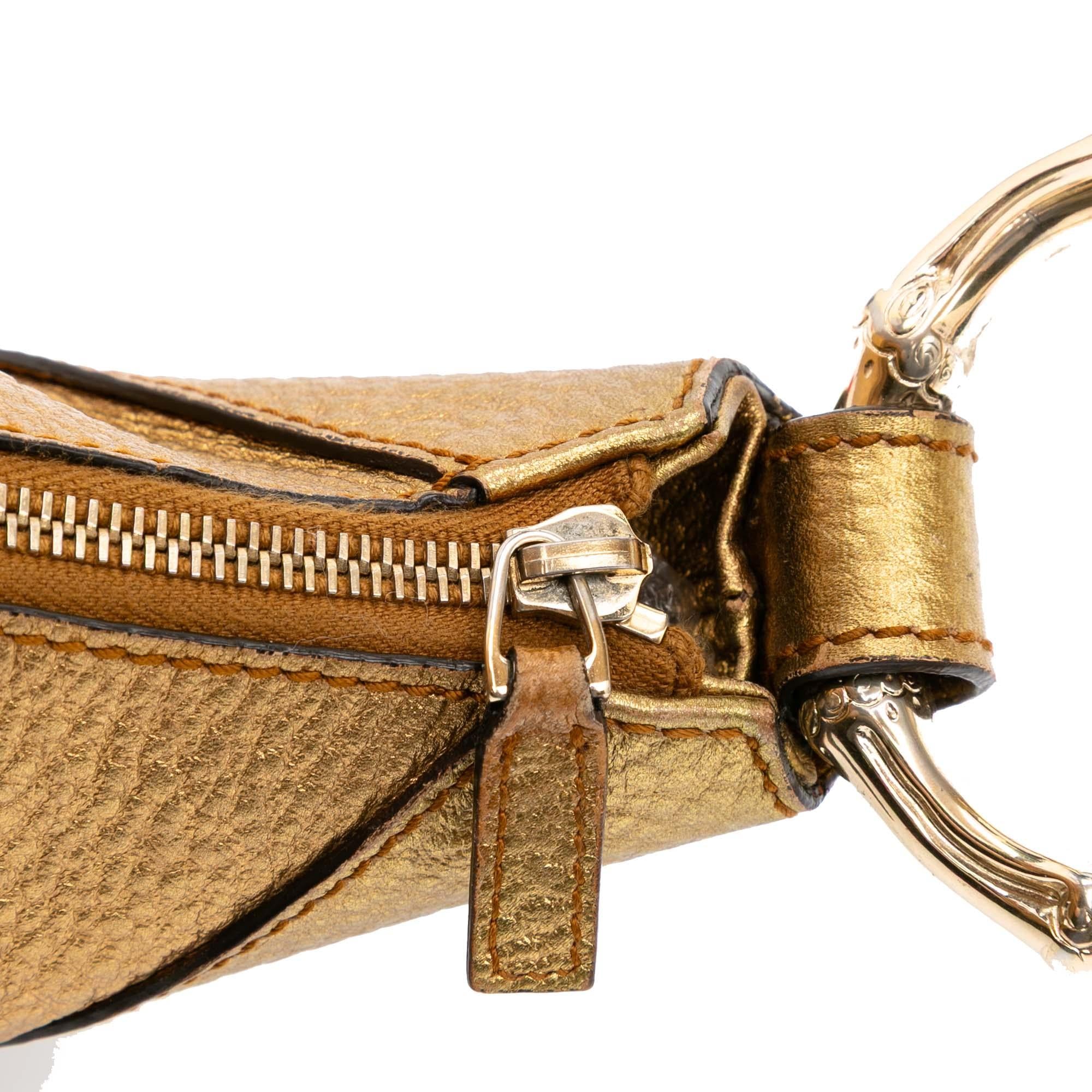 Gucci Leather Bamboo Ring Hobo