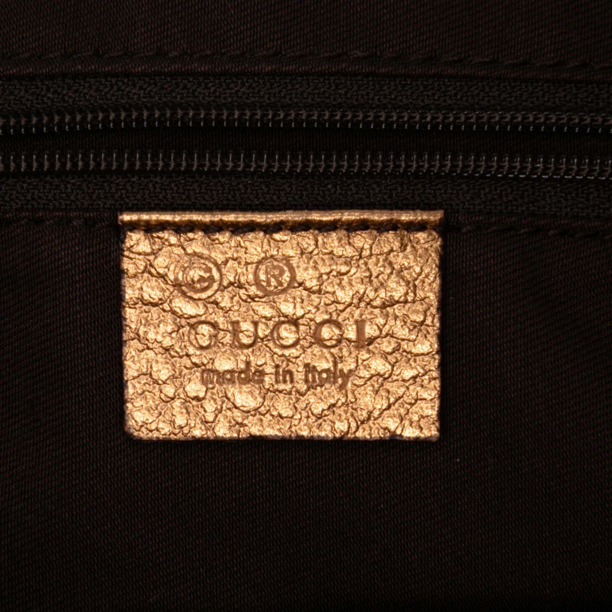 Gucci Leather Bamboo Ring Hobo