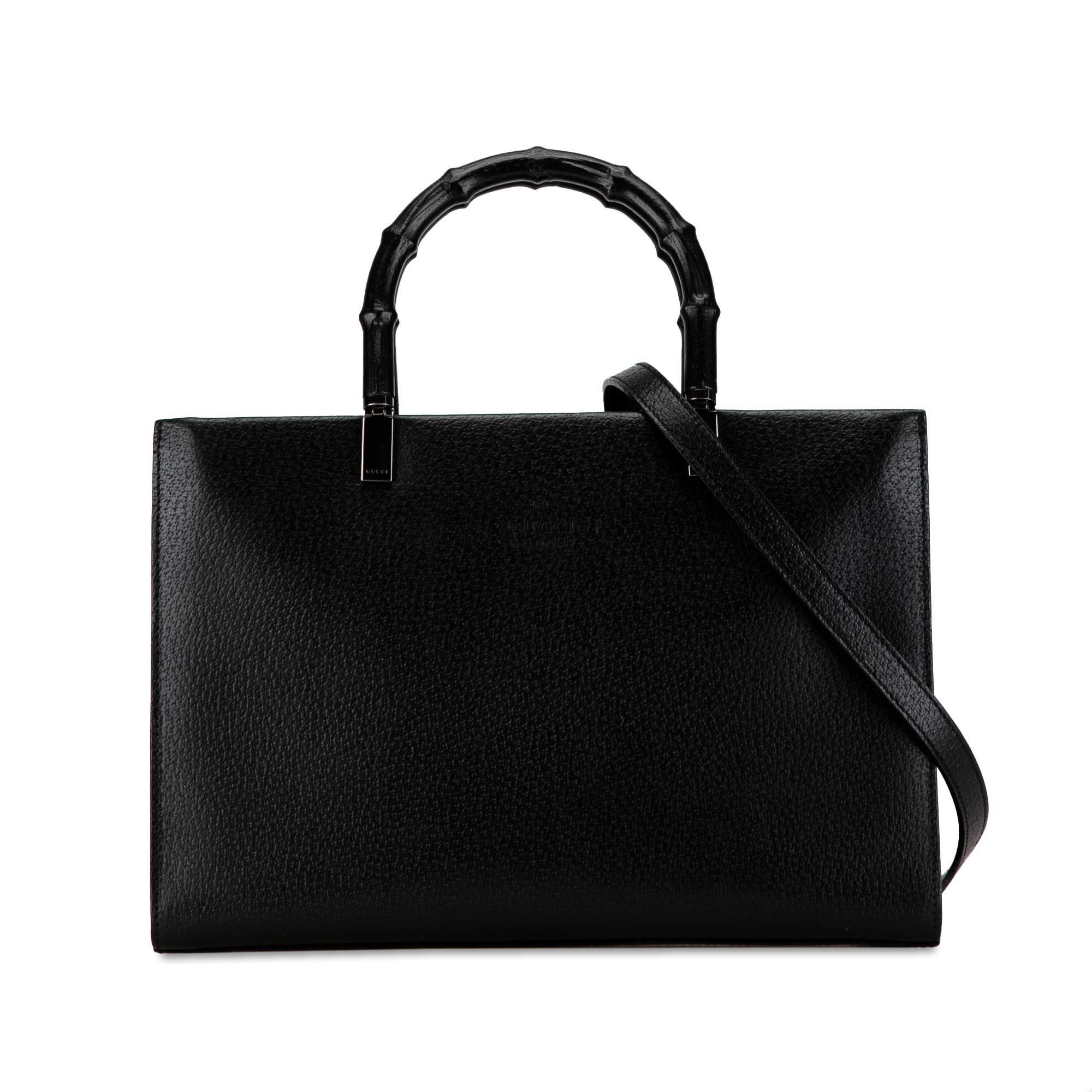 Gucci Leather Bamboo Satchel (SHG-dEOVUh)