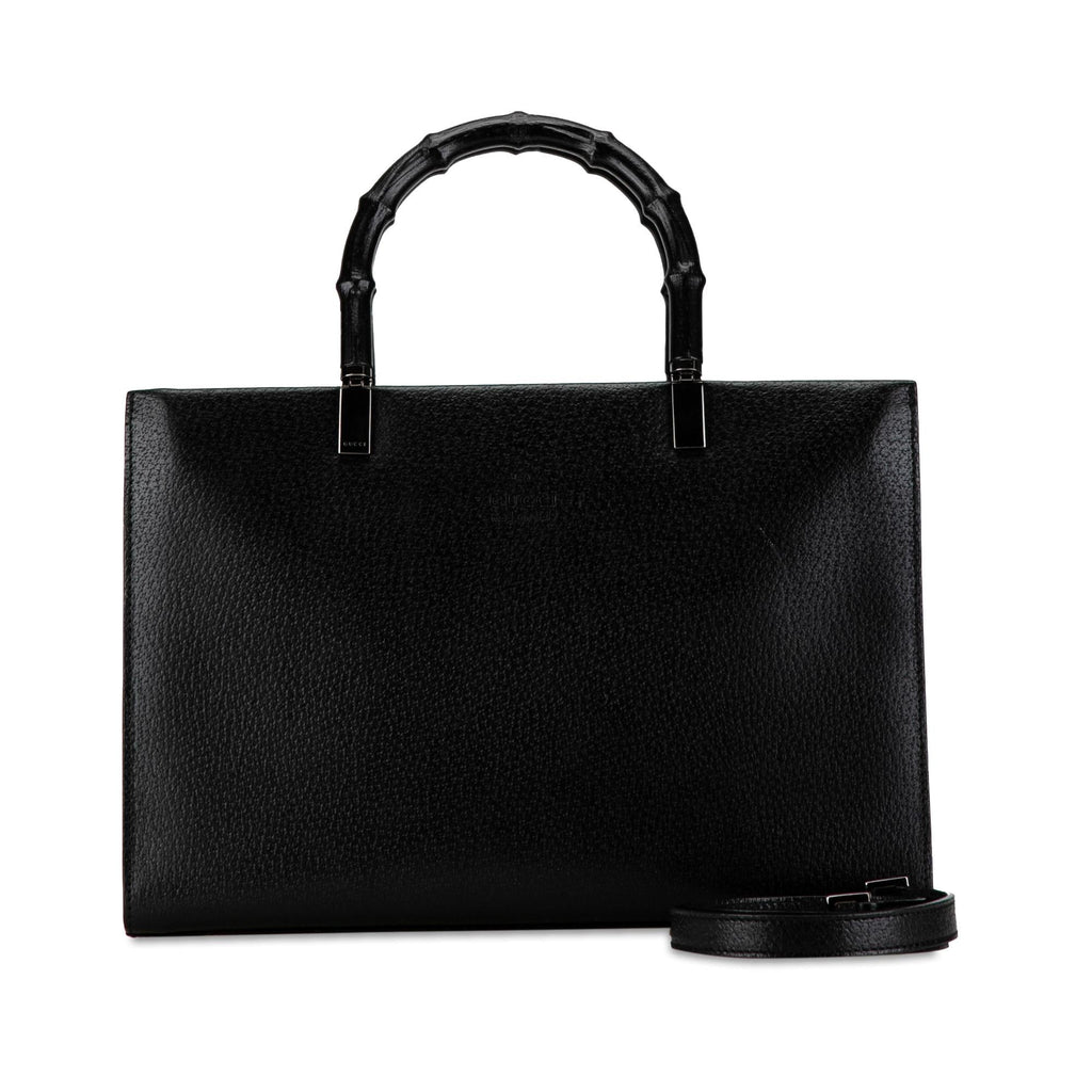 Gucci Leather Bamboo Satchel (SHG-dEOVUh)