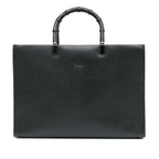 Gucci Leather Bamboo Satchel