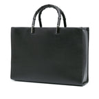 Gucci Leather Bamboo Satchel