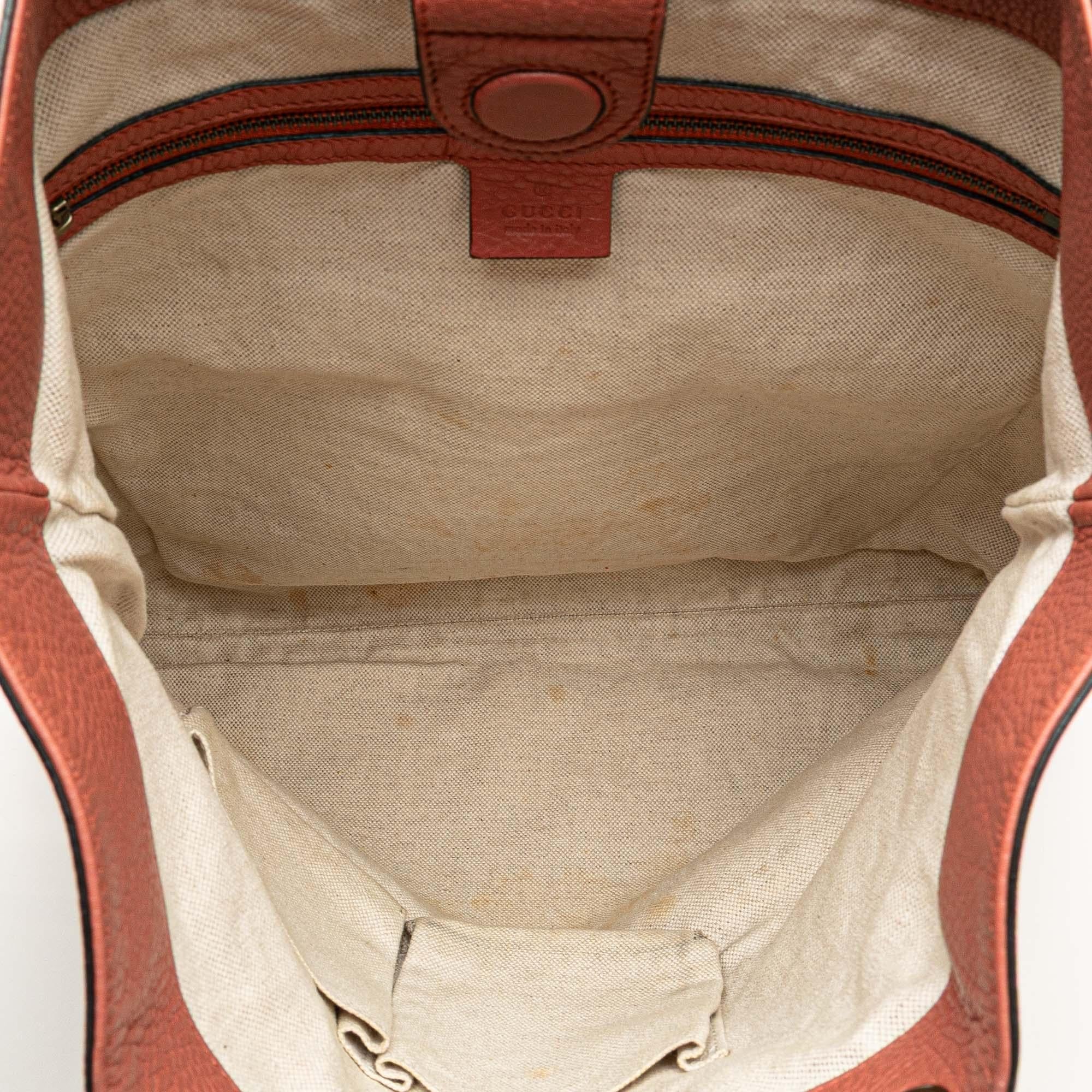 Gucci Leather Bamboo Satchel