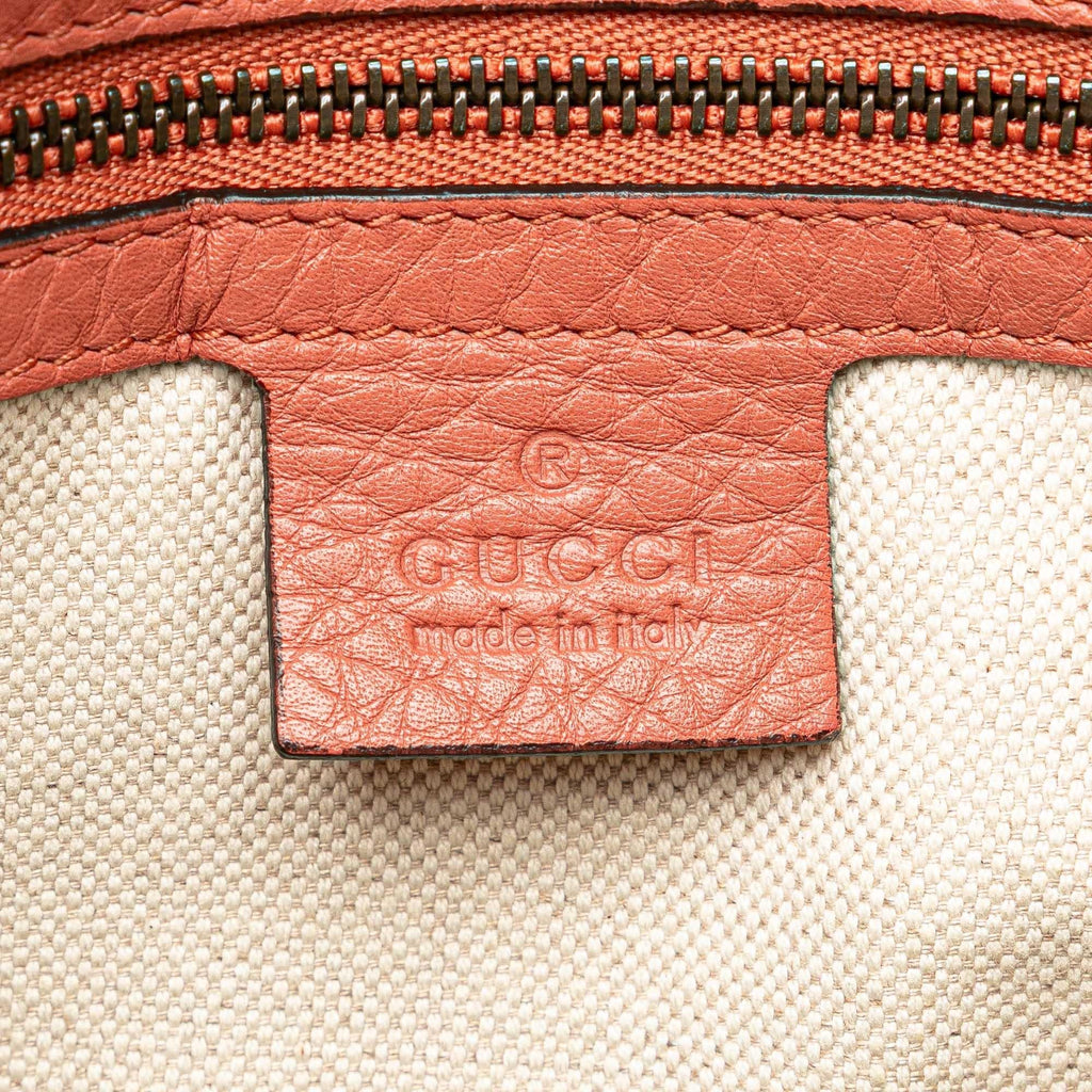 Gucci Leather Bamboo Satchel