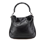 Gucci Leather Bamboo Satchel