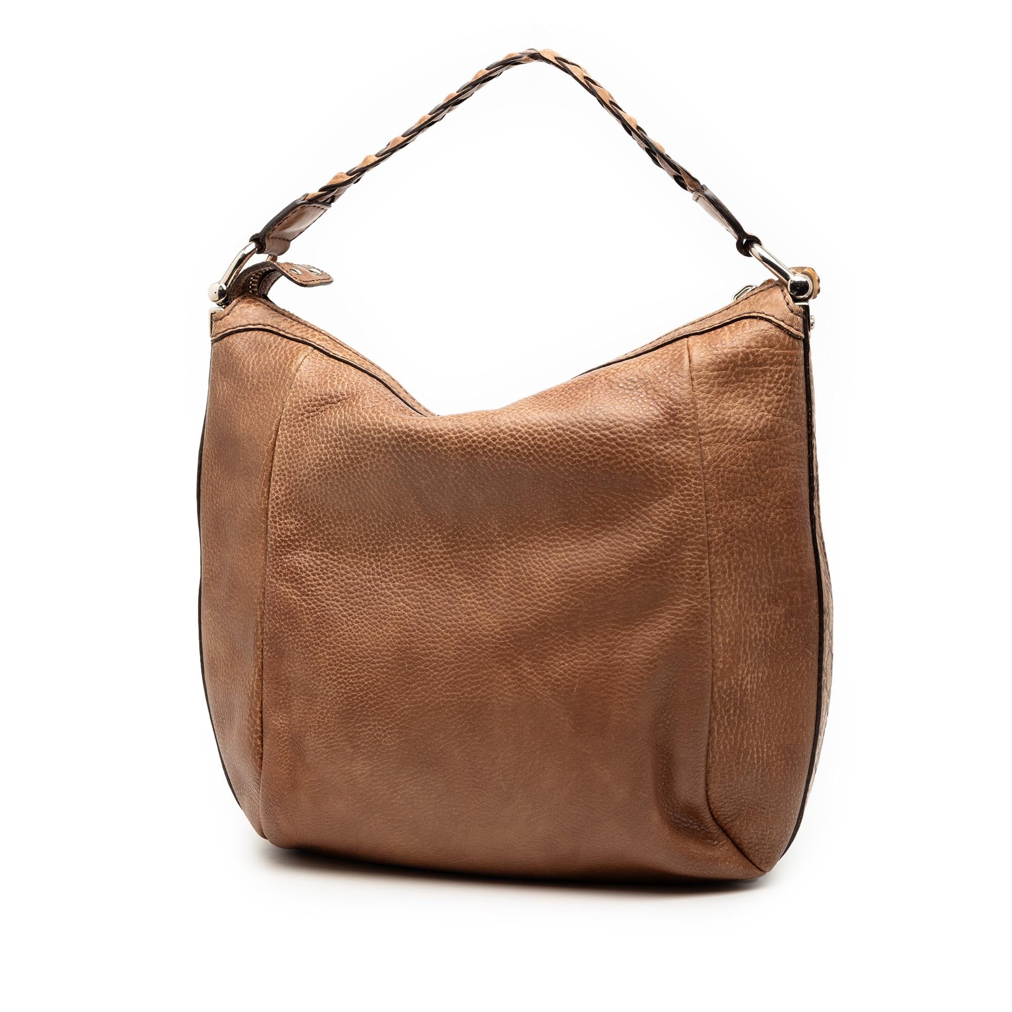 Gucci Leather Bamboo Shoulder Bag