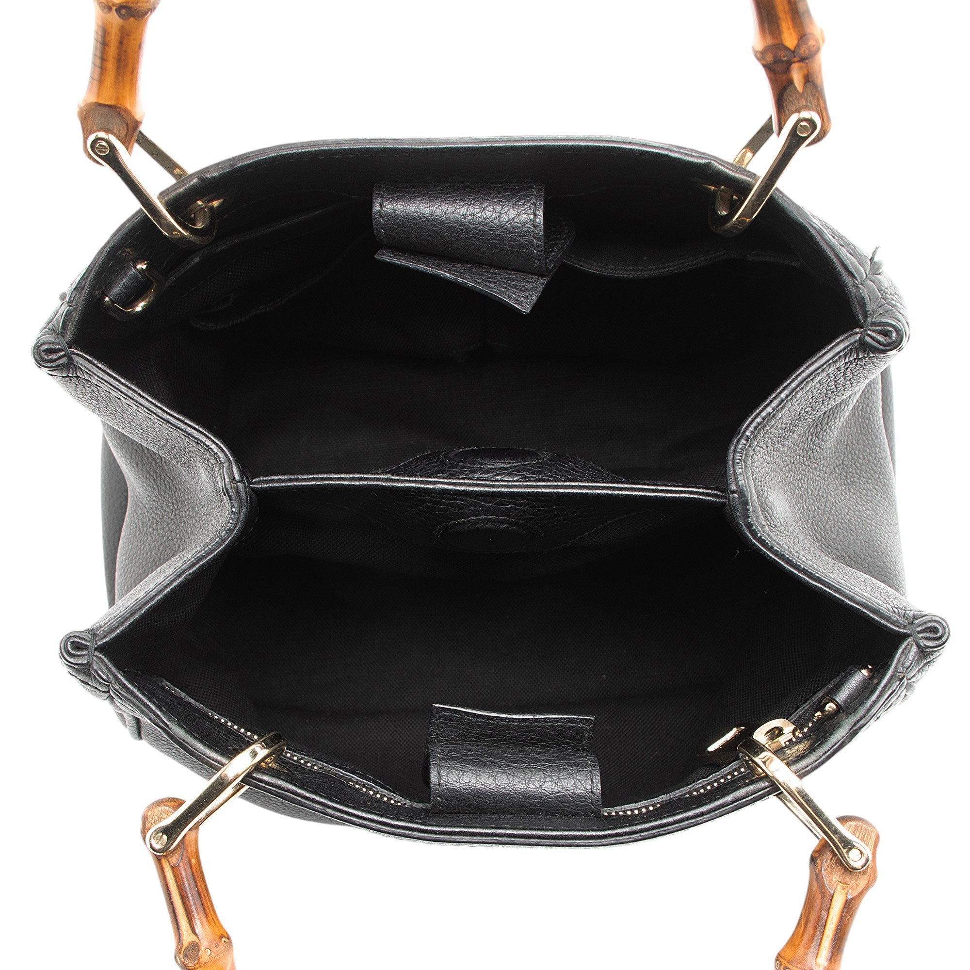 Gucci Leather Bamboo Small Shopper Tote (SHF-M26bz2)