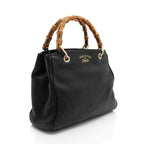 Gucci Leather Bamboo Small Shopper Tote (SHF-M26bz2)