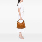 Gucci Leather Bamboo Studded Hobo