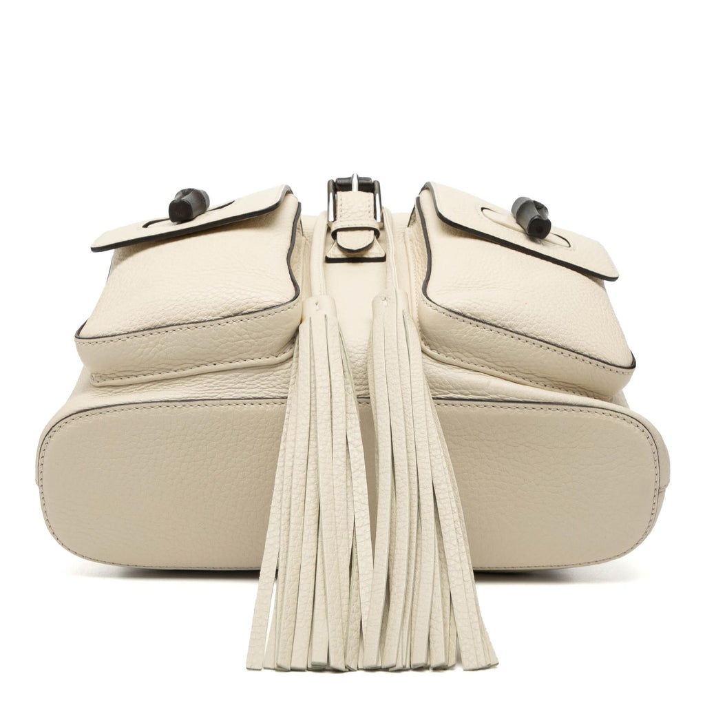 Gucci Leather Bamboo Tassel Backpack