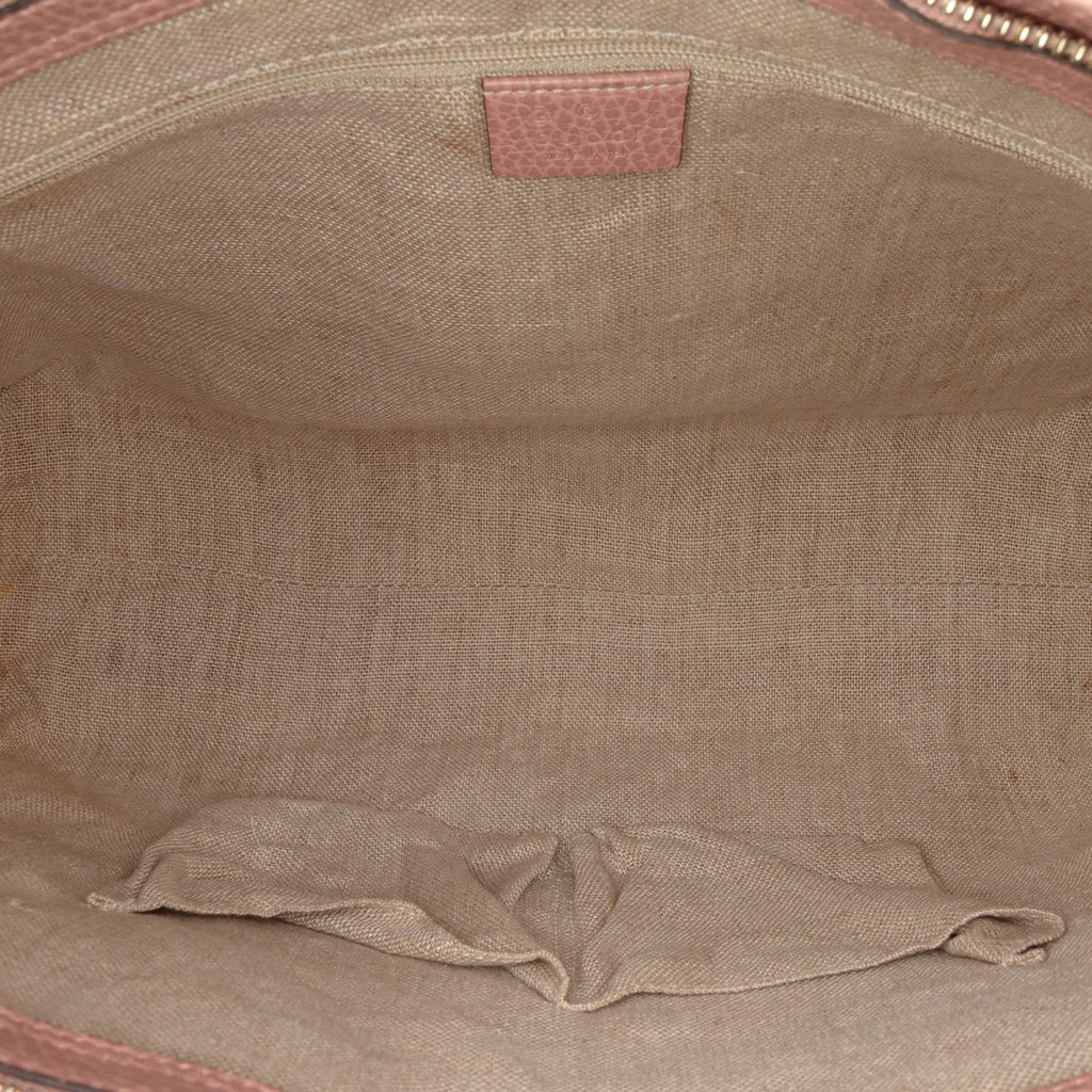 Gucci Leather Bamboo Tassel Satchel