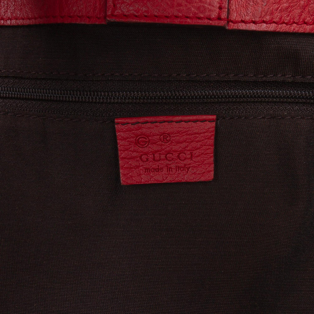 Gucci Leather Bamboo Tassel Tote