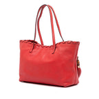 Gucci Leather Bamboo Tassel Tote