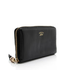 Gucci Leather Bamboo Tassel Zip Around Wallet (SHF-23545)