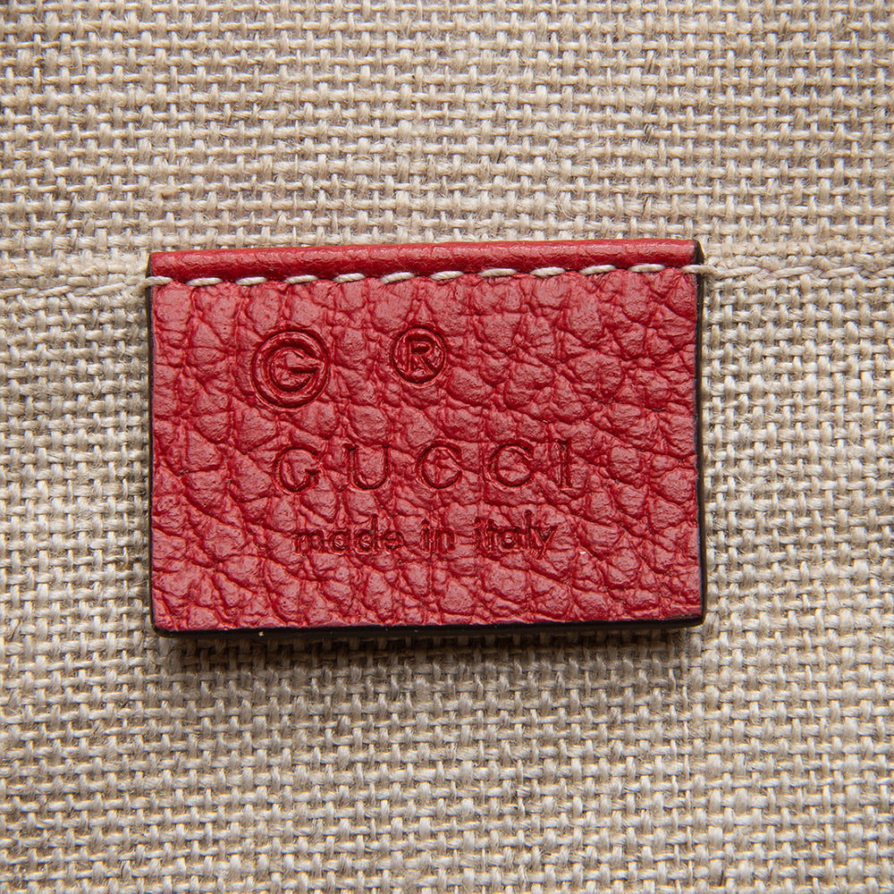 Gucci Leather Bamboo Tassel Zip Clutch (SHF-12686)
