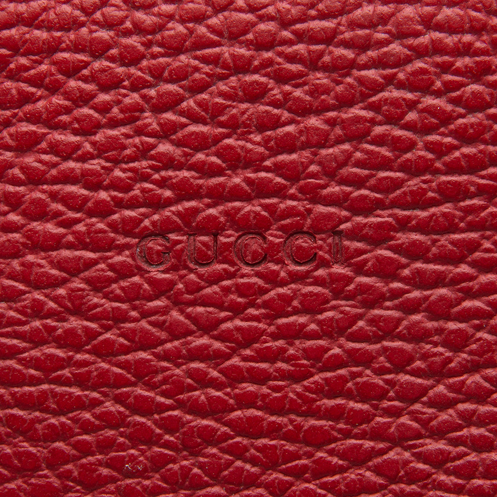 Gucci Leather Bamboo Tassel Zip Clutch (SHF-12686)