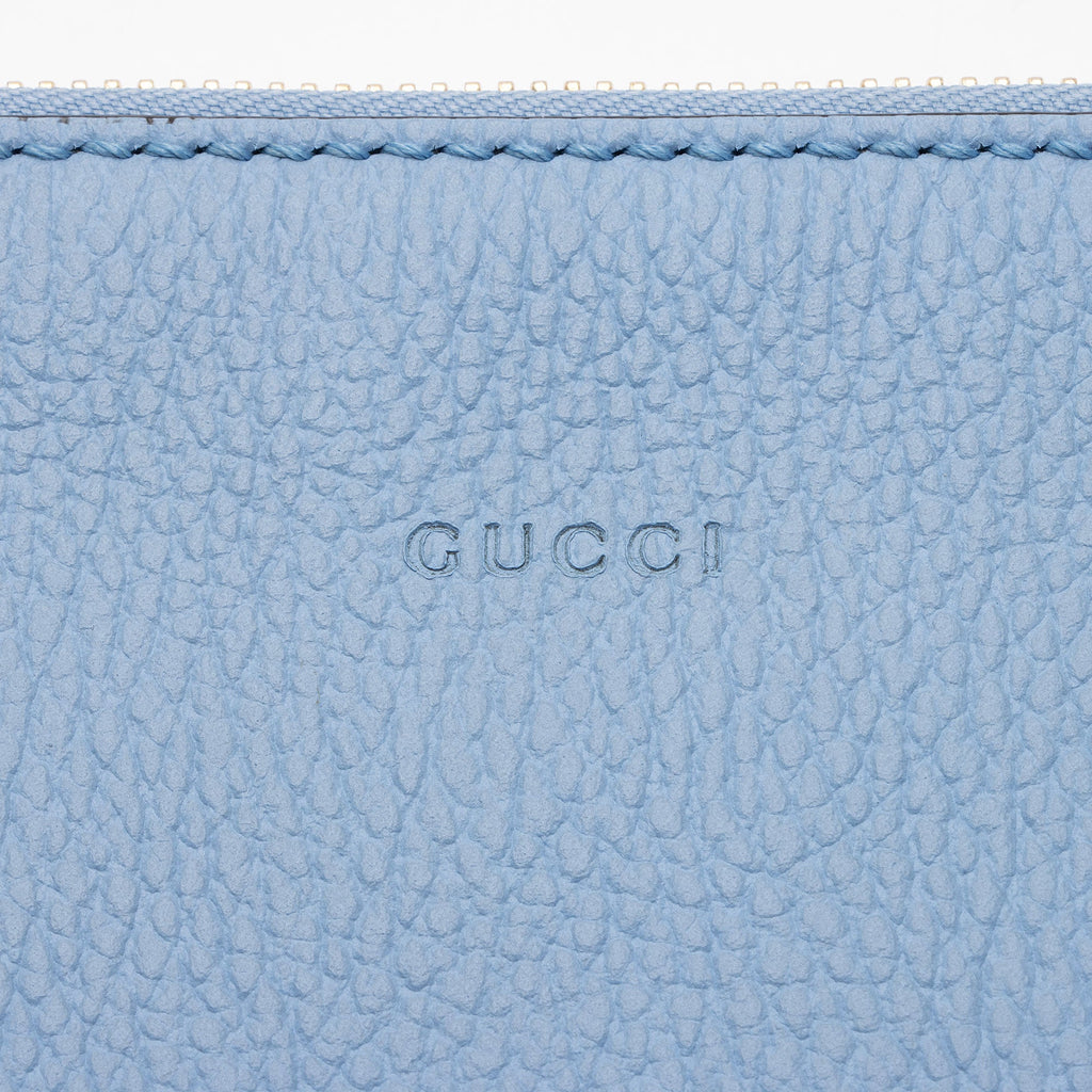 Gucci Leather Bamboo Tassel Zip Clutch (SHF-6YnArQ)