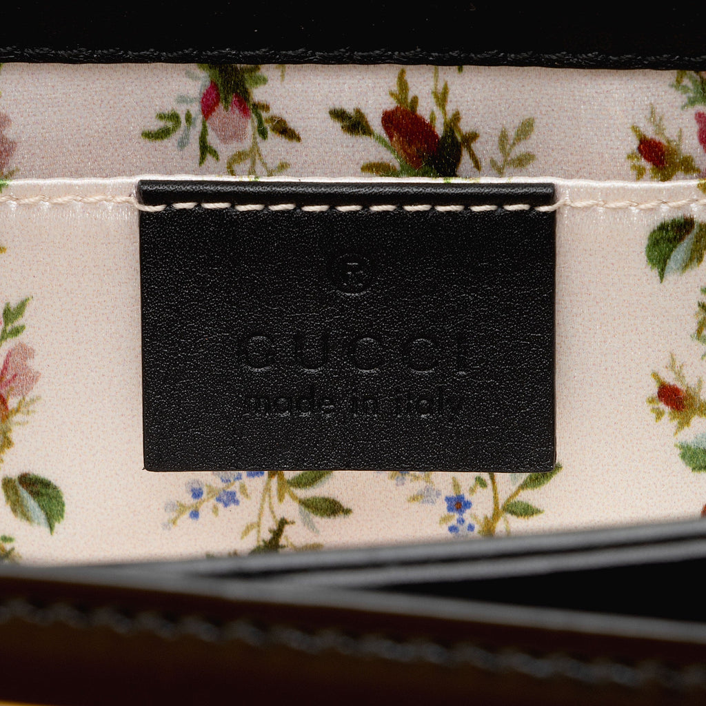 Gucci Leather Bamboo Thiara Small Top Handle Satchel (SHF-OVk4LV)