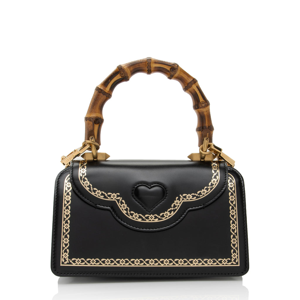 Gucci Leather Bamboo Thiara Small Top Handle (SHF-yZDyFo)
