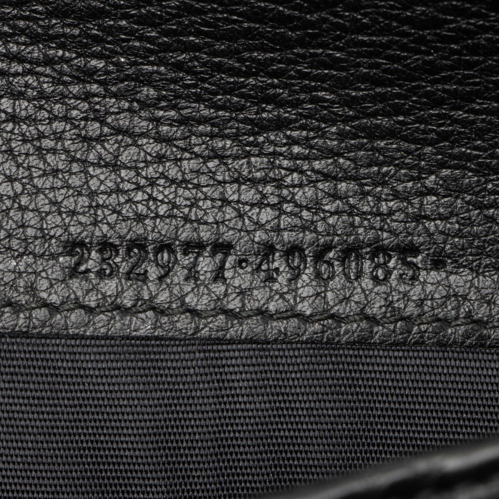 Gucci Leather Bamboo Zip Around Travel Wallet