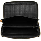 Gucci Leather Bamboo Zip Around Travel Wallet