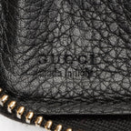 Gucci Leather Bamboo Zip Around Travel Wallet