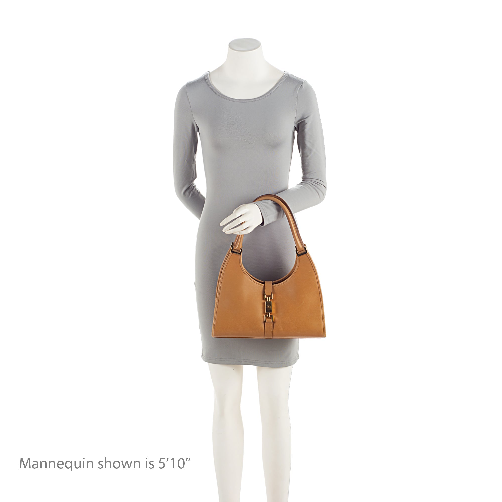 Gucci Leather Bardot Shoulder Bag (SHF-nRwIbo)