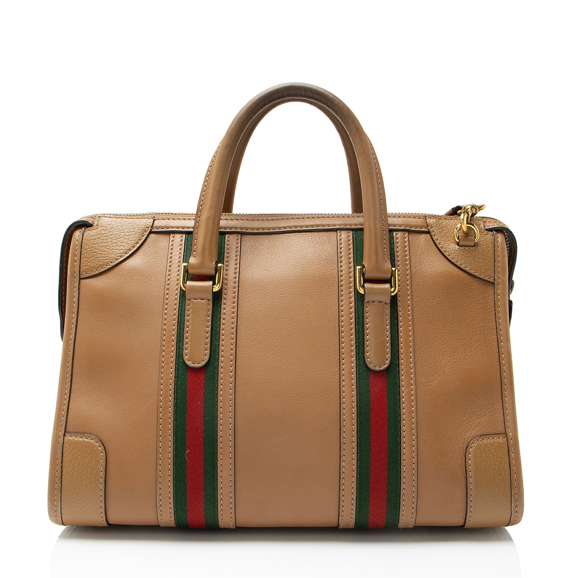 Gucci Leather Ophidia Bauletto Medium Satchel