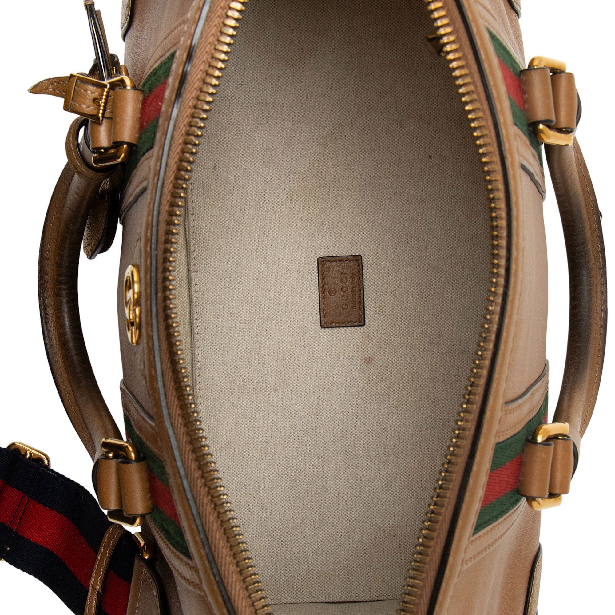 Gucci Leather Ophidia Bauletto Medium Satchel