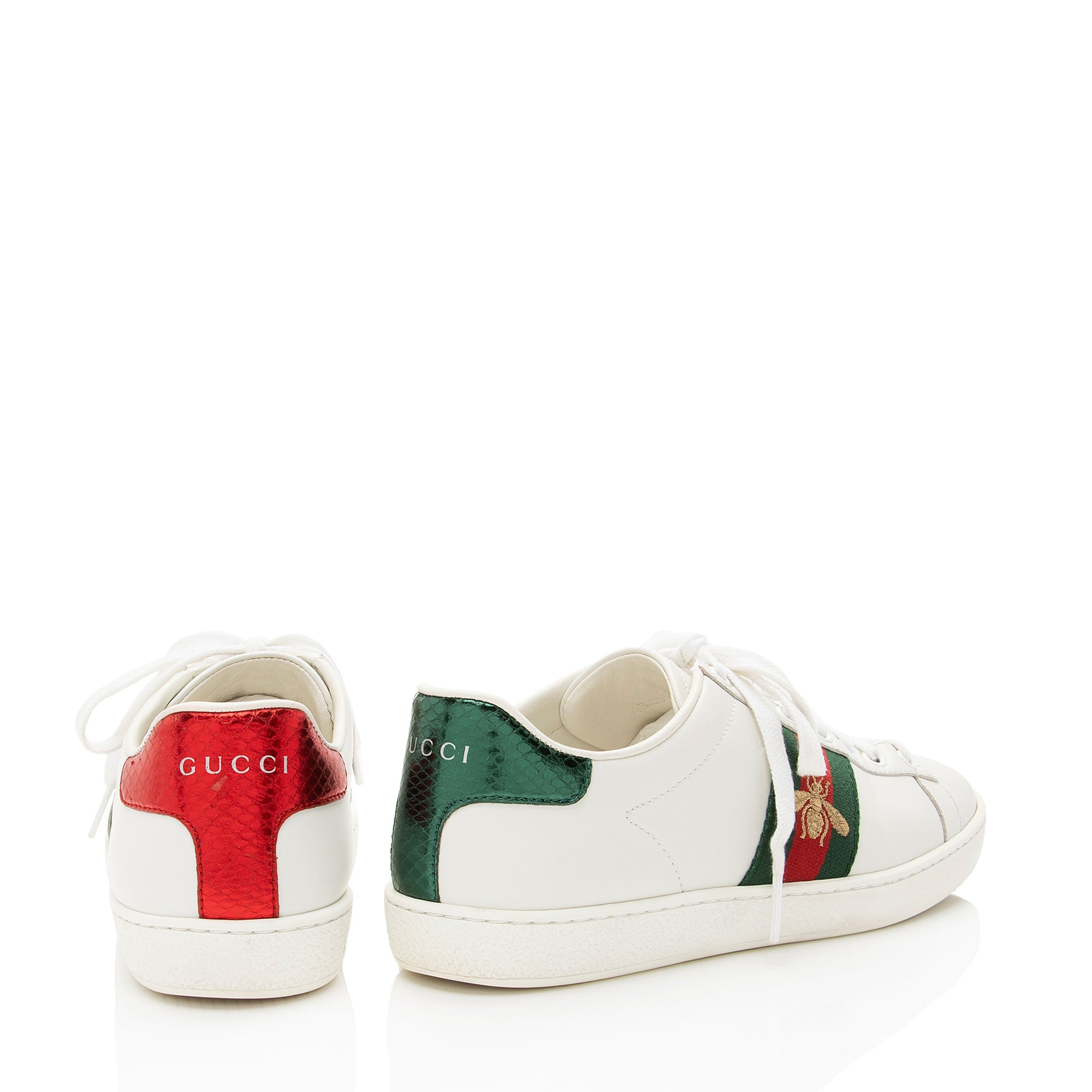 Gucci Leather Bee Ace Sneakers - Size 6 / 36