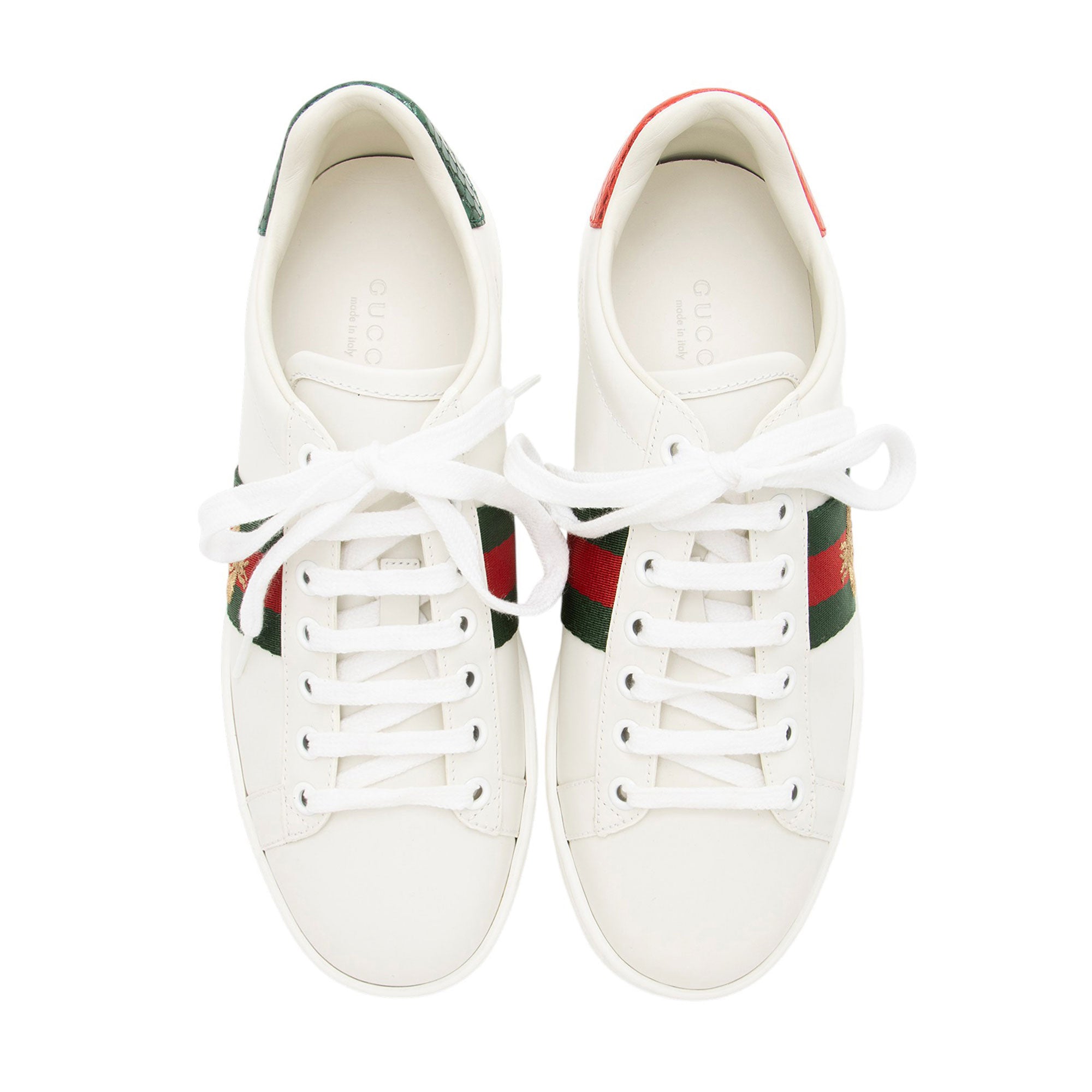 Gucci Leather Bee Ace Sneakers - Size 6 / 36